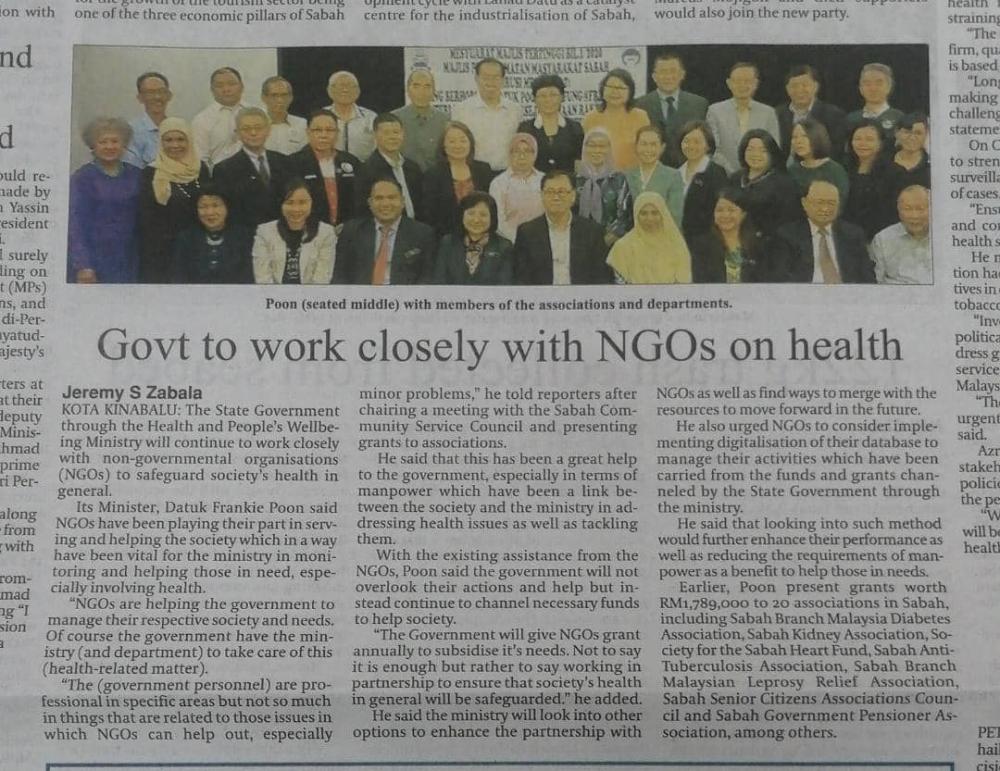 Govt to work closely with NGOs on health